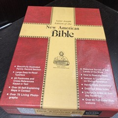 🙏 NEW AMERICAN BIBLE Saint Joseph Edition Large Type 611 / 13B Black Leather