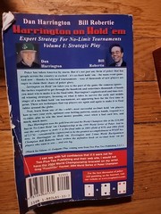 Dan Harrington On Hold Em Poker Volume 1 & 2 Paperback The End Game VG
