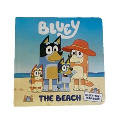 Bluey Board Book The Beach Lift the Flap Book ABC Kids Bingo Chilli Bandit