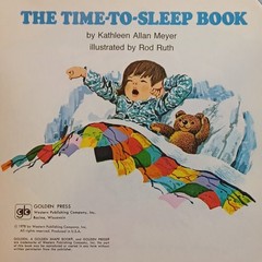 Golden Shaow Book Time To Sleep 1978 Kathleen Allan Meyer Rod Ruth Western Press