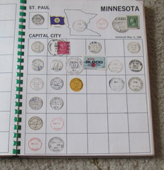 1971 POSTMARKS An Album of United States of America Post Office Mark Some Stamps
