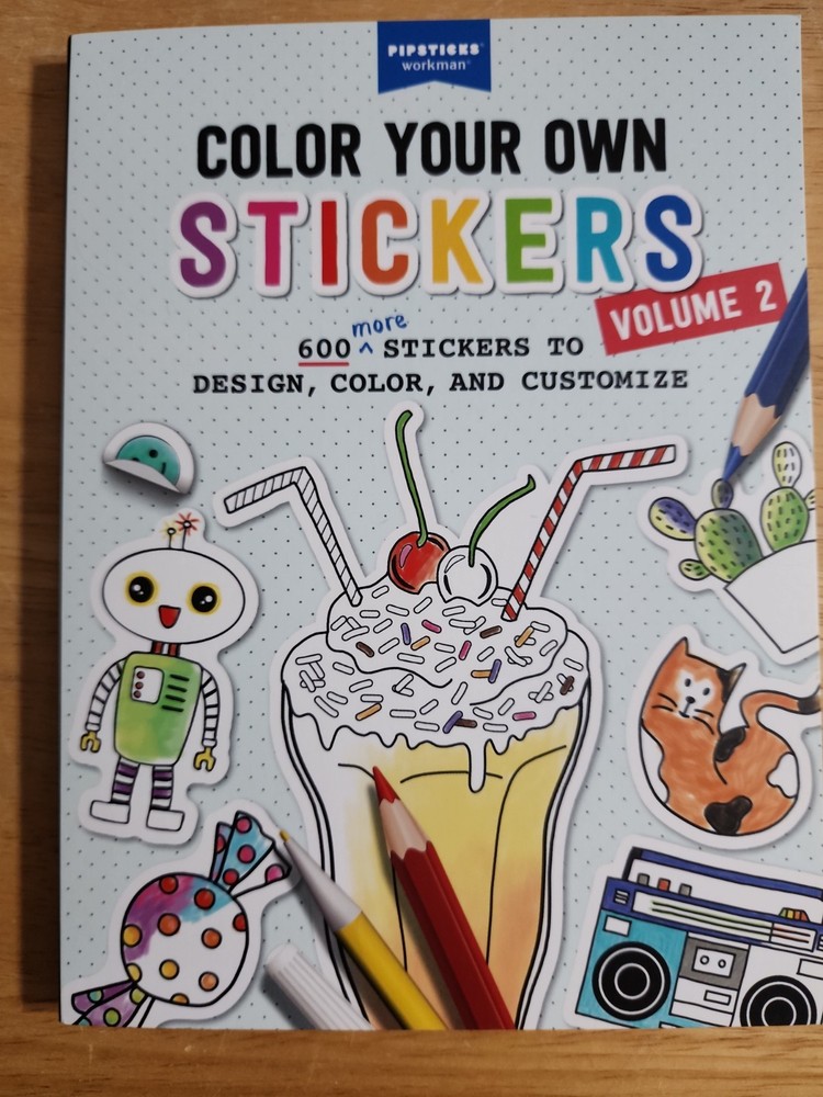 Pipsticks Color Your Own Stickers Volume 2