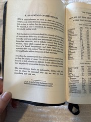 Holman Verse Reference Jewel 1972 Bible UK Print Blue Morocco Leather Red Letter