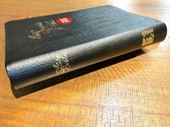 French Bible LARGE PRINT, Segond 1910 Bonded Leather Thumb Index, Red Letter