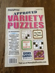 Penny Press Approved Variety Puzzles Magazine February 1 , 2025 New Frame Works