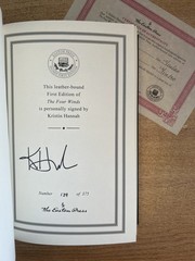 The Four Winds SIGNED by Kristin Hannah Easton Press signed first edition