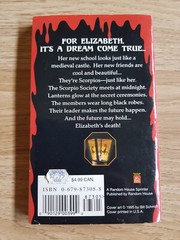 THE SCORPIO SOCIETY by CAROL ELLIS 1995 Random House Sprinters ZODIAC CHILLERS