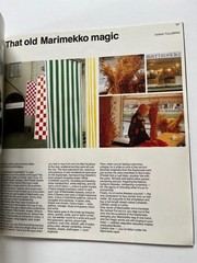 FINNISH DESIGN, 1975 industrial arts & crafts texile furniture Marimekko catalog