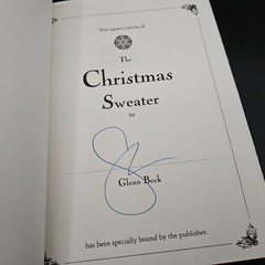 A Christmas Sweater Signed by Glenn Beck 1st Ed Box COA