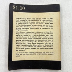 Howl and Other Poems by Allen Ginsberg 1959 24th Printing Pocket Poets Series
