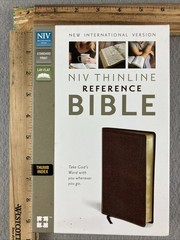 NIV, Thinline Reference Bible, Bonded Leather, Burgundy, Red Letter Edition