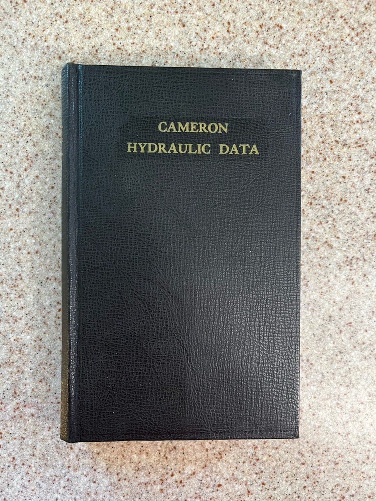 Cameron Hydraulic Data 14th Edition 1970 Hardcover