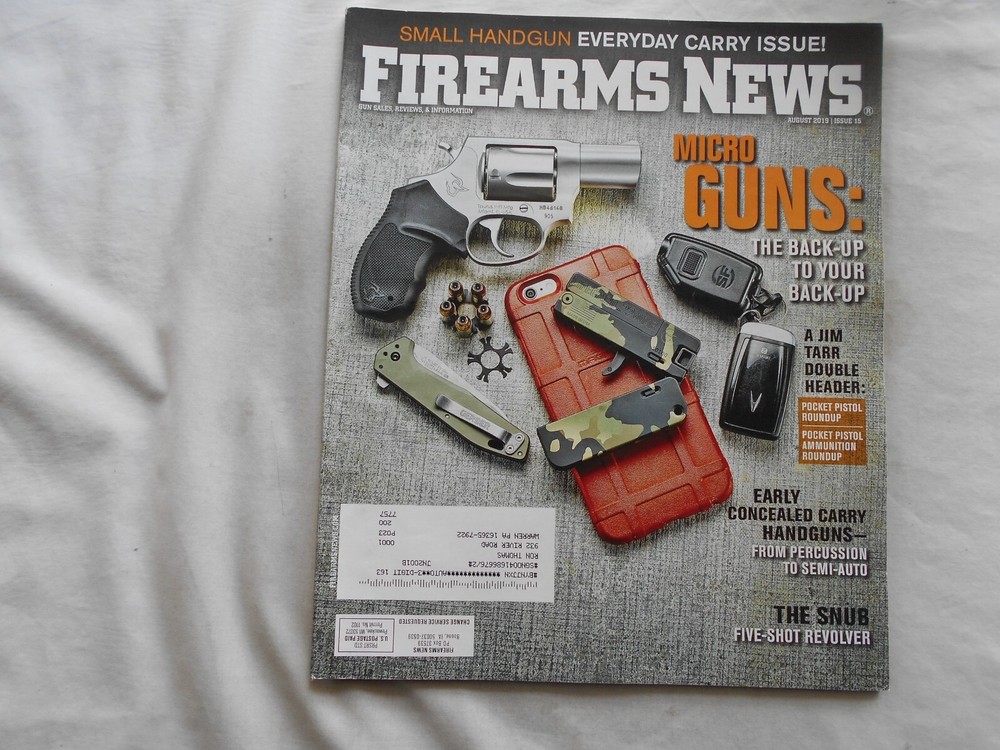 FIREARMS NEWS Magazine-AUGUST,2019 ISSUE 15