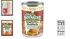 Microwave-Ready Spaghetti and Meatballs – 14.5 oz Cans Set of 6 for Easy Dinners