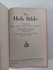 Holy Bible KJV Self Pronouncing Edition National Bible Press 1940s HB
