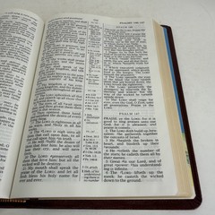 Kenneth Copeland Reference Ed. KJV Holy Bible Red Letter 1991 Genuine Leather