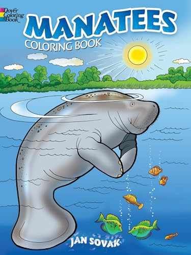 Manatees Coloring Book (Dover Sea Life – Paperback, by Jan Sovak – Very Good