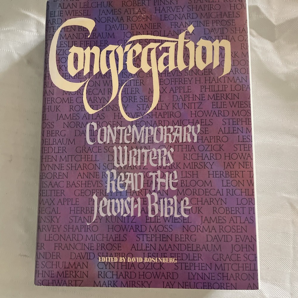 Congregation Contemporary Writers Read the Jewish Bible David Rosenberg 1987 HC