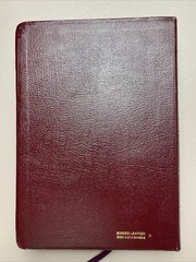 The NIV Study Bible Bonded Leather Red Letter Edition Zondervan 1985 Index Tabs