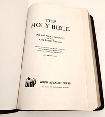 Holy Bible Concordance KJV Red Letter 1973 Burgandy Word Aflame Press