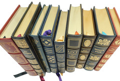 9 Easton Press Classic Books ~ Leather Bound Gold Gilt Crisp