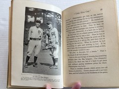 Antique PITCHING IN A PINCH/Matthewson 1913 Boy Scout Edition Illustrated HC -VG