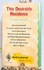 Vintage Harlequin Romance, This Desirable Residence – Hilda Nickson #1360, A410