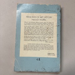 PRINCIPLES OF ART HISTORY:HEINRICH WOLFFLIN Dover 237 pages used Paperback-C11