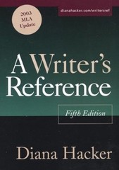 A Writer’s Reference: 2003 MLA Update by Hacker, Diana, Good Book