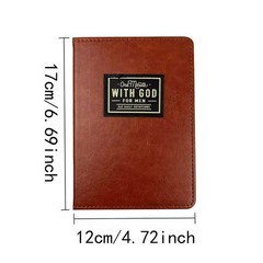 One Minute with God for Men – 365 Devotions (Brown Faux Leather) Fast ship