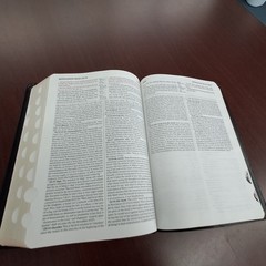 THE DEFENDERS STUDY BIBLE WORLD KJV BONDED LEATHER RED LETTER HENRY MORRIS 1995