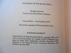 The People Of The Black Circle Robert E. Howard 1974 Deluxe Edition HB Conan