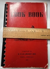 Cook Book compiled by Ladies Aid Merna Nebraska 1950 VTG 102 pages