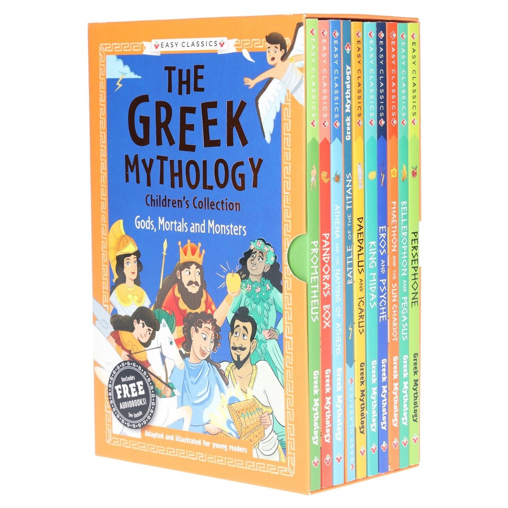 The Greek Mythology Children’s Collection: 10 Books Box Set – Ages 7-9 – PB