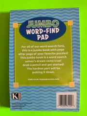 Kappa Jumbo Word-Find Pad Digest Puzzle Book Vol #186