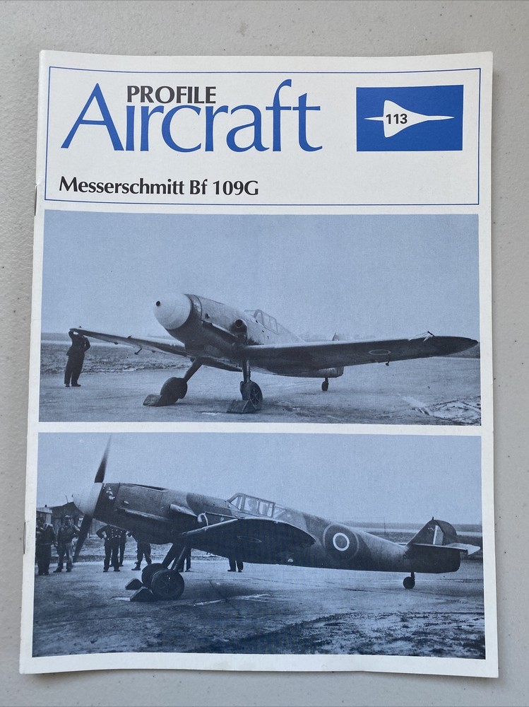 VINTAGE PROFILE AIRCRAFT WWII AIRPLANE MAGAZINE MESSERSCHMITT BF 109G