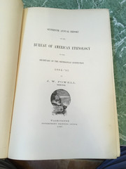 BUREAU OF AMERICAN ETHNOLOGY 16th Annual Report 1894-95 HB Smithsonian Snake