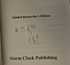 Alien Conspiracy Uraveling the UFO/Alien Mystery Chris B. Evans Book Signed USED