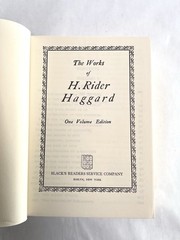 1928 Antique Book The Works of H. Rider Haggard 1 Volume Edtn By Walter J. Black