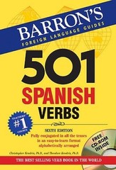 Barron’s Foreign Language Guides: 501 Spanish Verbs (Book & CD-ROM) – GOOD