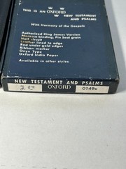 Oxford KJV New Testament Psalms Bible Pin Seal Morocco Leather Onyx 0149x soft