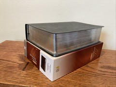 Large Print Zondervan NIV Life Application Study Bible | Black Bonded Leather