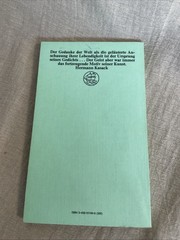 Rilke Neue Gedichte Und Der Neuen Gedichte Anderer Teil Insel Taschenbuch
