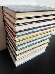 Vintage 70s & 80s Science Fiction Sci-Fi Book Lot of 10 HC, assorted authors