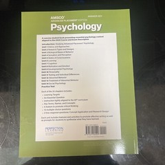 Advanced Placement Psychology ANSWER KEY BRAND NEW