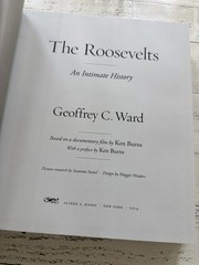 The Roosevelts Intimate History 1st Ed HC DJ Signed Ken Burns Geoffrey Ward