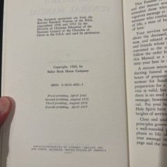 Minister’s Funeral Manual By Samuel Ward Hutton HB
