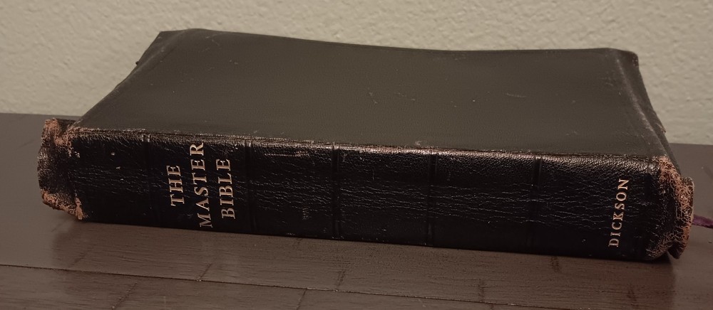 The Master Bible KJV Dickson Vintage 1947 Indexed Morocco Leather