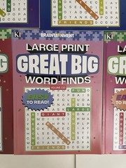 LOT 7 New Large Print GREAT BIG Word-Finds Word Search Kappa Free Shipping NEW