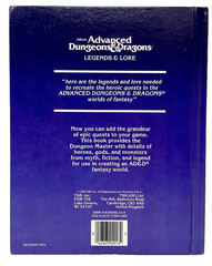Advanced Dungeons & Dragons Legends & Lore TSR (1984) 1st Printing #2013